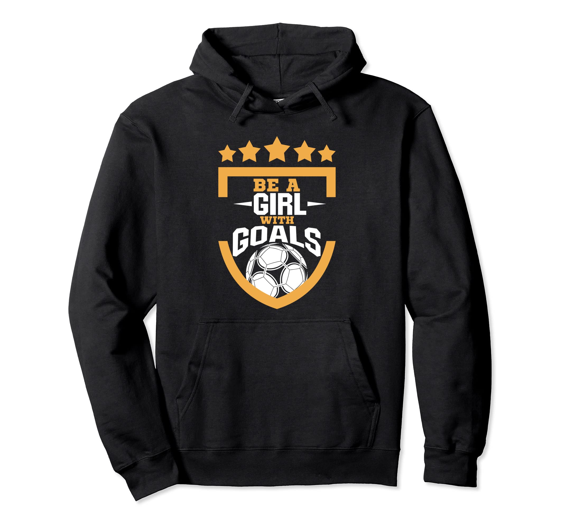 Be Goals Soccer Player Team Costume Hoodie - Novelty Apparel for Adults