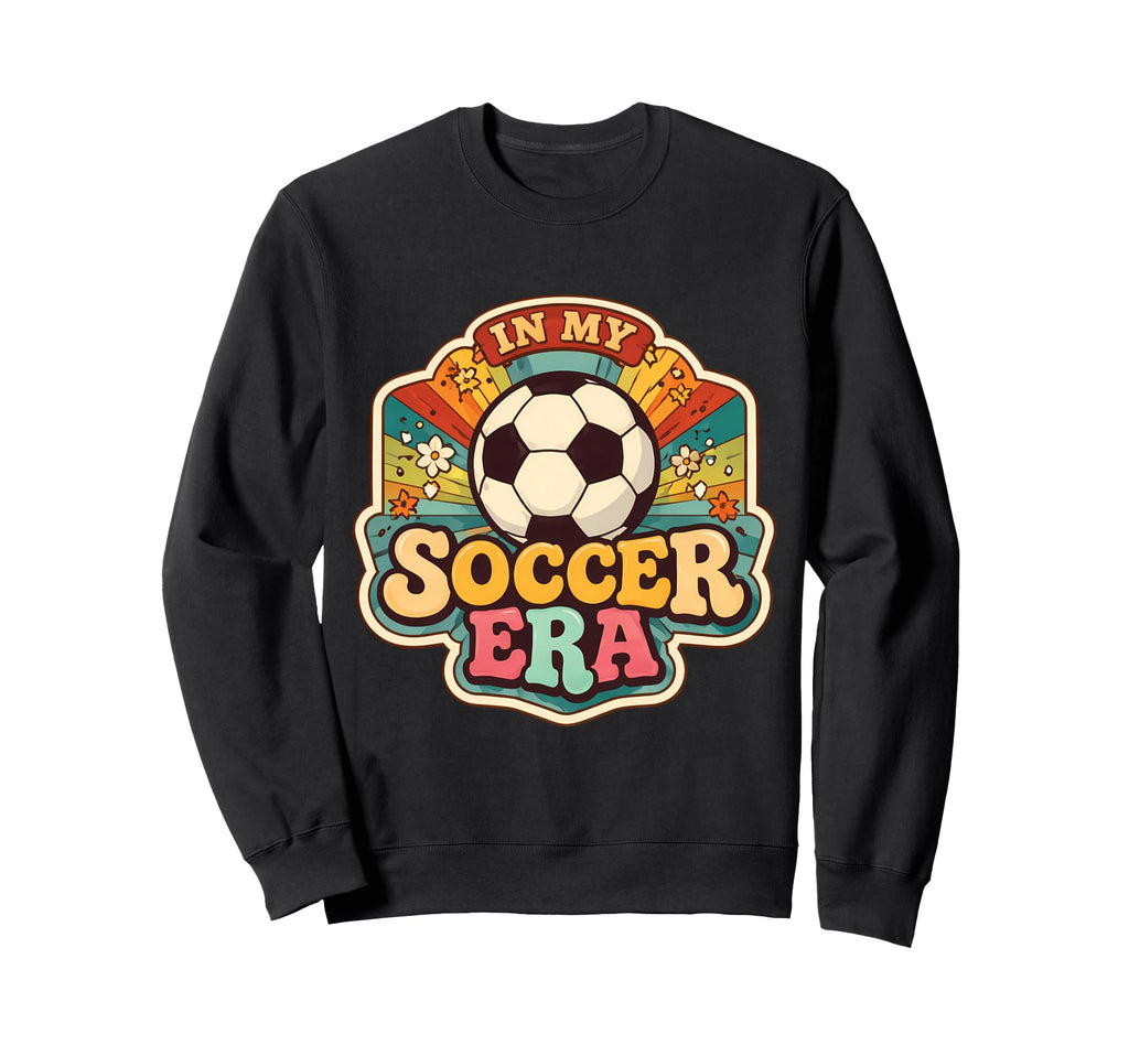 My Soccer Era Groovy Player Coach Sweatshirt - Minimalist Print for Adults