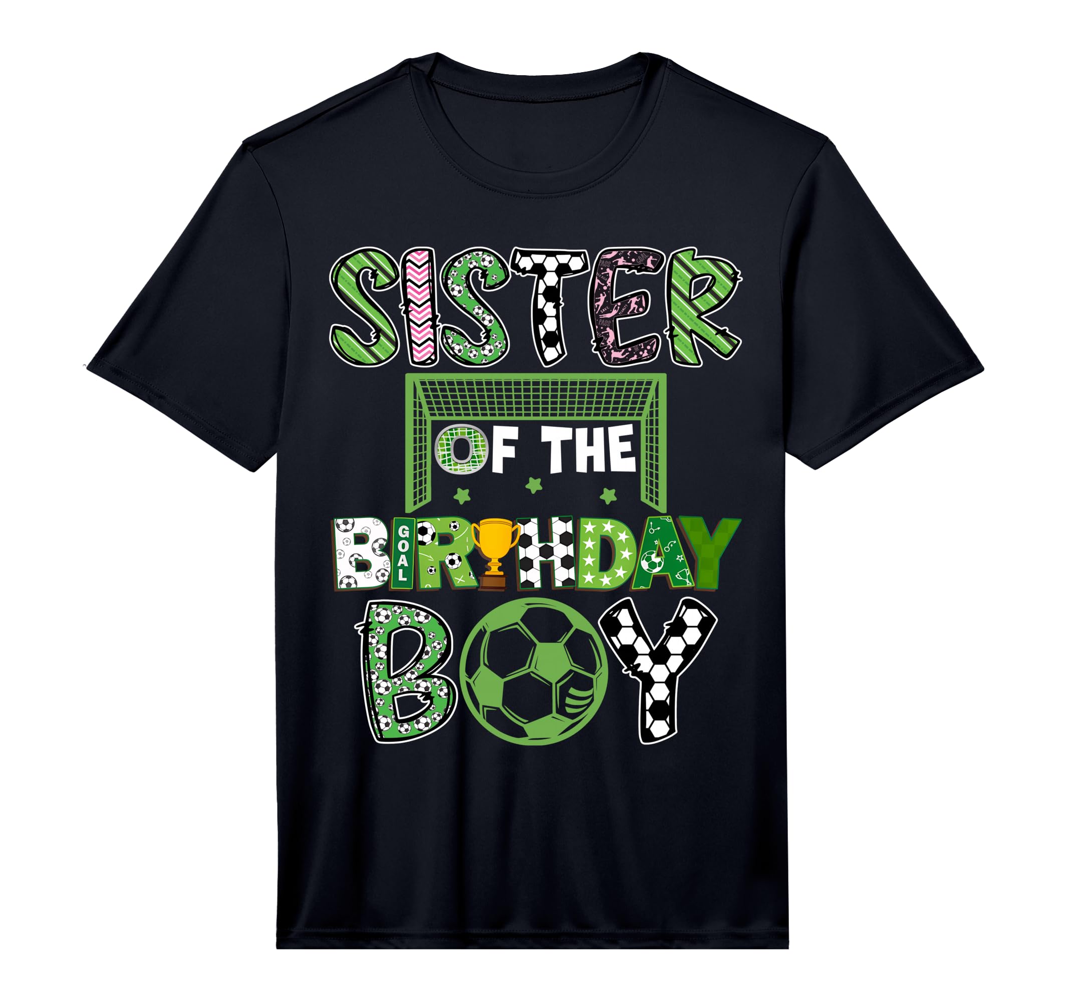 Sister Birthday Soccer Player Birthday T-Shirt - Trendy Graphic for Adults