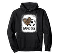 Game Day Soccer Decorations Leopard Hoodie - Custom Art Print for Adults
