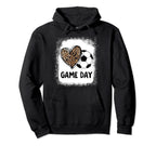 Game Day Soccer Decorations Leopard Hoodie - Custom Art Print for Adults