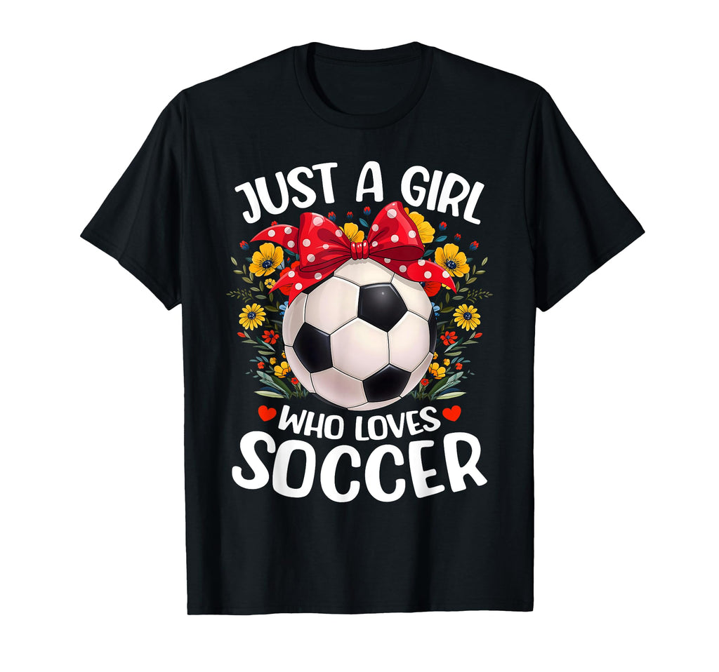 Soccer Sports Lover Flower Just Who T-Shirt - Unique Graphic for Adults