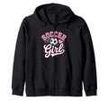 Funny Soccer Soccer Player Hoodie - Minimalist Print Unisex