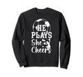 He Plays She Cheers Soccer And Sweatshirt - Custom Art Print for Adults