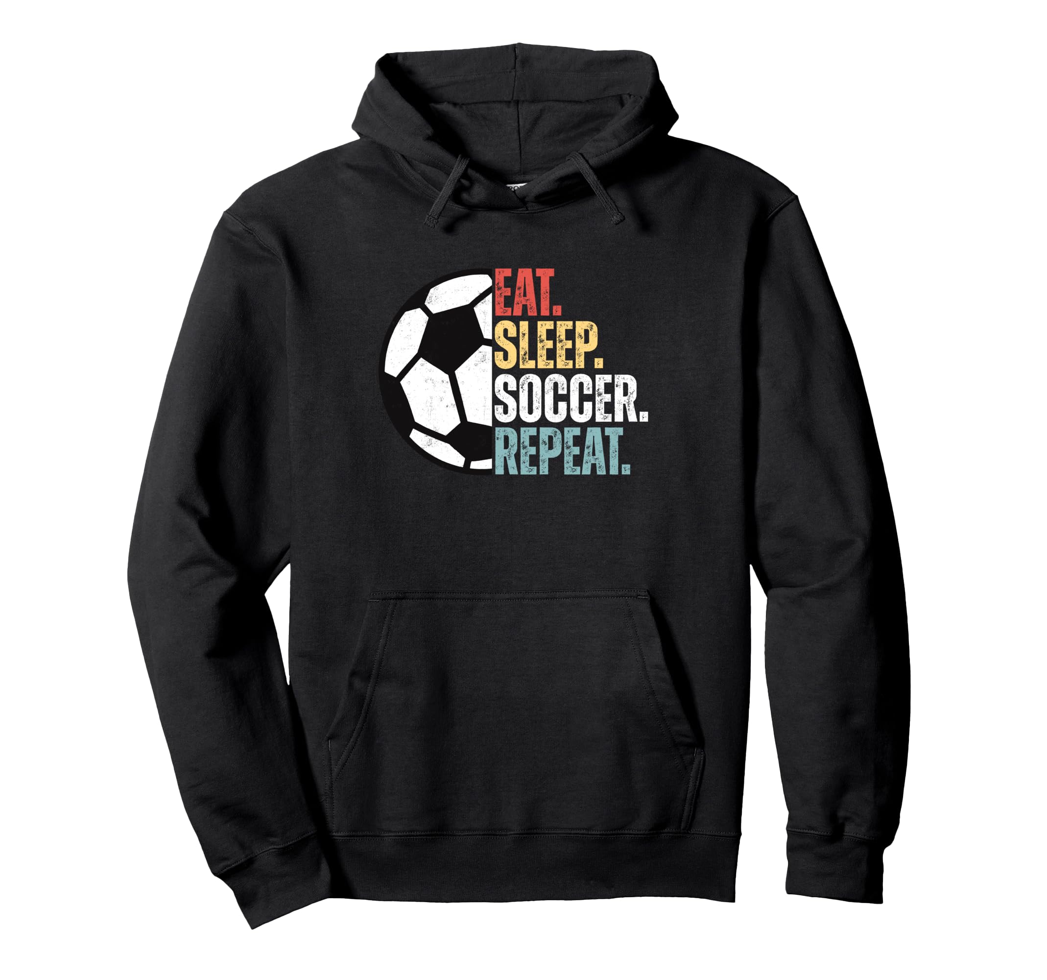 Eat Sleep Soccer Repeat Soccer Player Hoodie - Custom Art Print for Adults