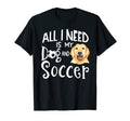 Yellow Labrador Retriever Dog Soccer T-Shirt - Minimalist Print Men Women