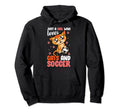 Just Who Loves Cats And Soccer Kitten Hoodie - Graphic Print for Adults
