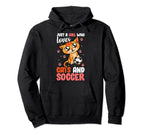 Just Who Loves Cats And Soccer Kitten Hoodie - Graphic Print for Adults
