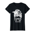 Soccer Mom Messy Bun Hair Soccer T-Shirt - Aesthetic Graphic for Adults