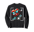 Heart Dabbing Football Soccer Sweatshirt - Novelty Apparel Men Women