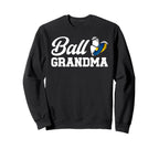 Ball Grandma Heart Volleyball Sweatshirt - Fun Novelty Design for Adults