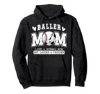 Baller Mom Louder Prouder Baseball Hoodie - Fun Novelty Design for Adults