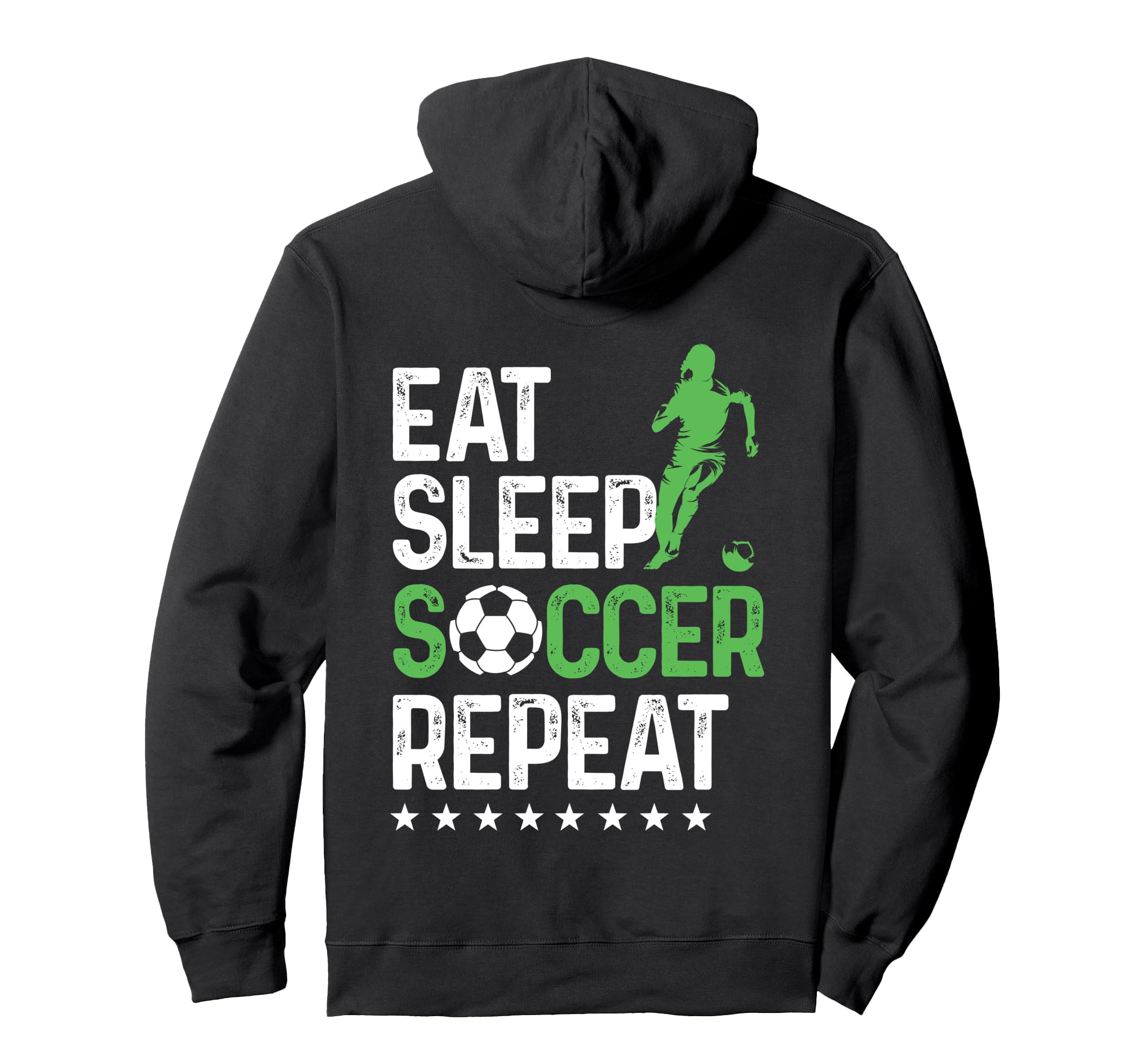 Eat Sleep Soccer Repeat Sport Player Hoodie - Streetwear Style for Adults