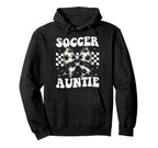 Soccer Auntie Funny Coquette Bow Hoodie - Streetwear Style for Adults