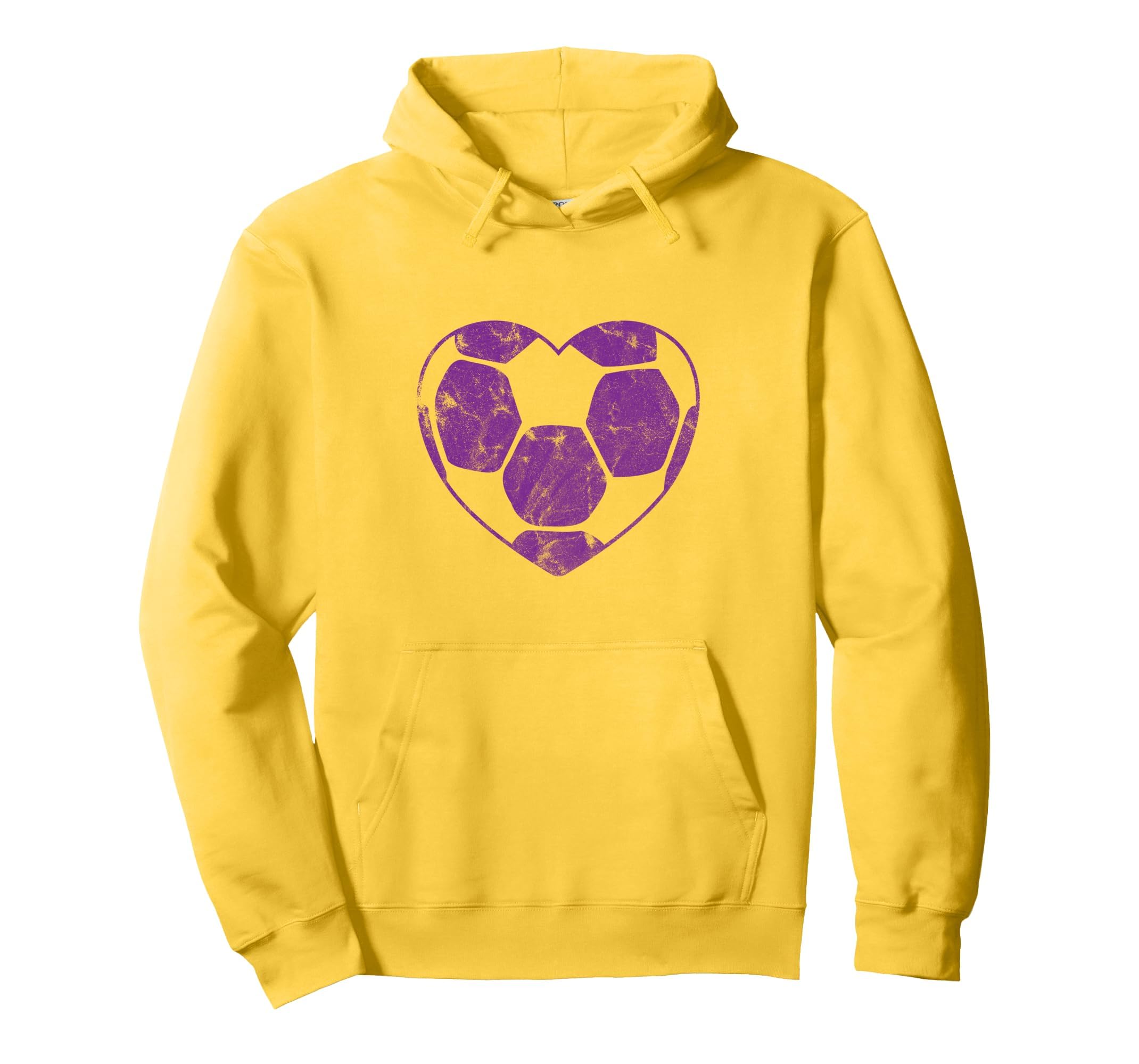 Purple Soccer Ball Mom Fan Simple Hoodie - Fun Novelty Design for Adults