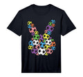 Easter Soccer Lover Bunny Head Ball T-Shirt - Minimalist Print Men Women