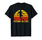 Futbol Is Life Soccer Player Sports T-Shirt - Graphic Print for Adults
