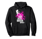 Eat Sleep Soccer Repeat F Tbol Hoodie - Casual Everyday Wear for Adults