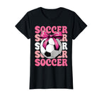 Soccer Player Team Coach Coquette Bow T-Shirt - Streetwear Style Unisex