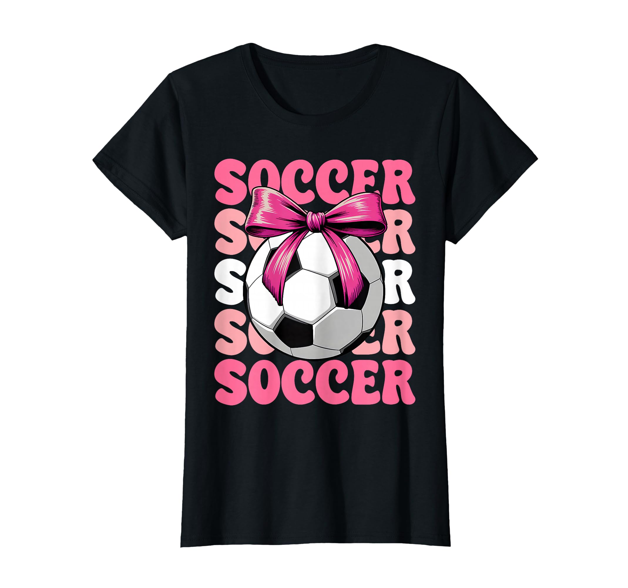 Soccer Player Team Coach Coquette Bow T-Shirt - Streetwear Style Unisex