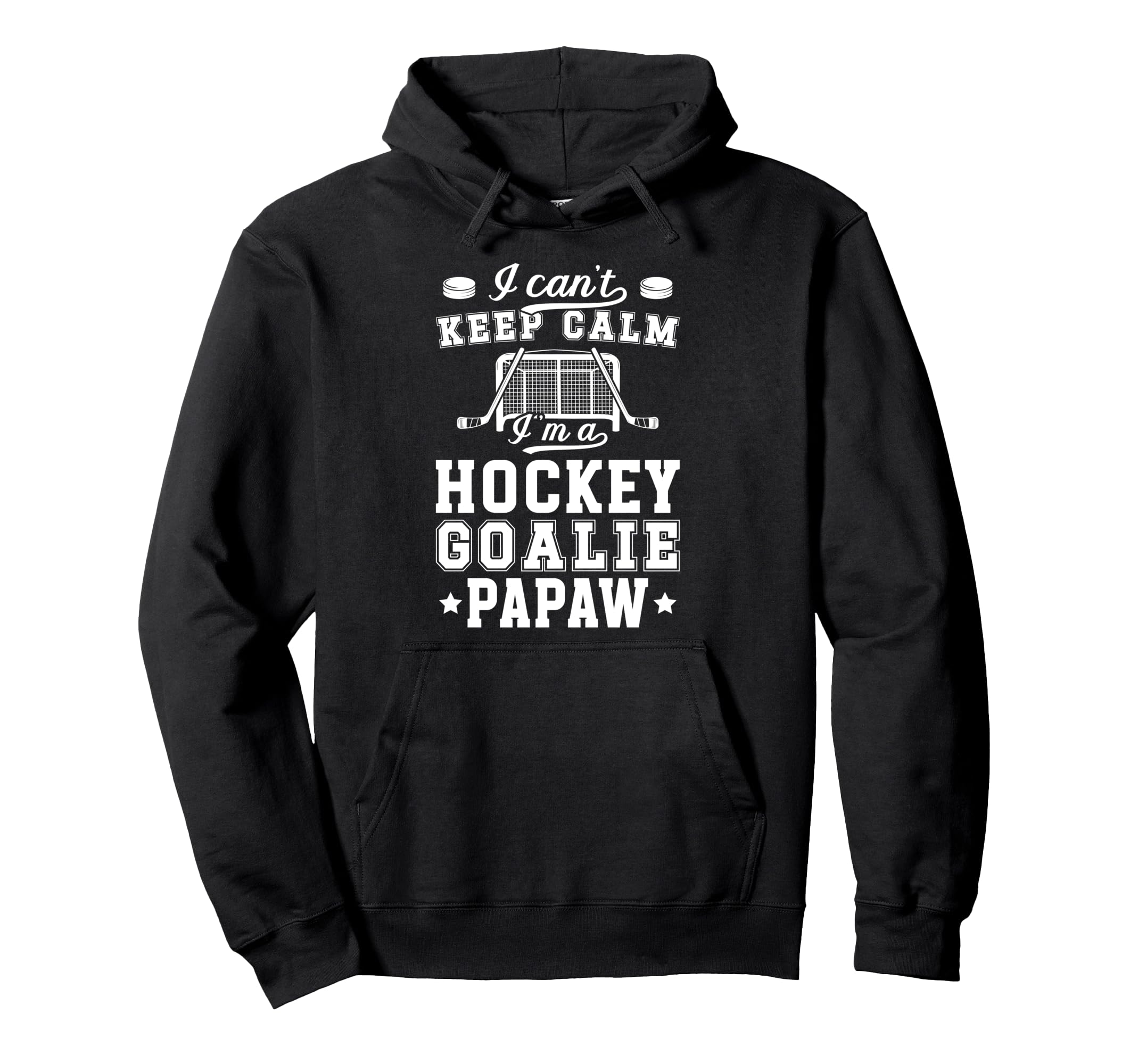 Im Hockey Goalie Papaw Ice Hockey Hoodie - Trendy Graphic Unisex