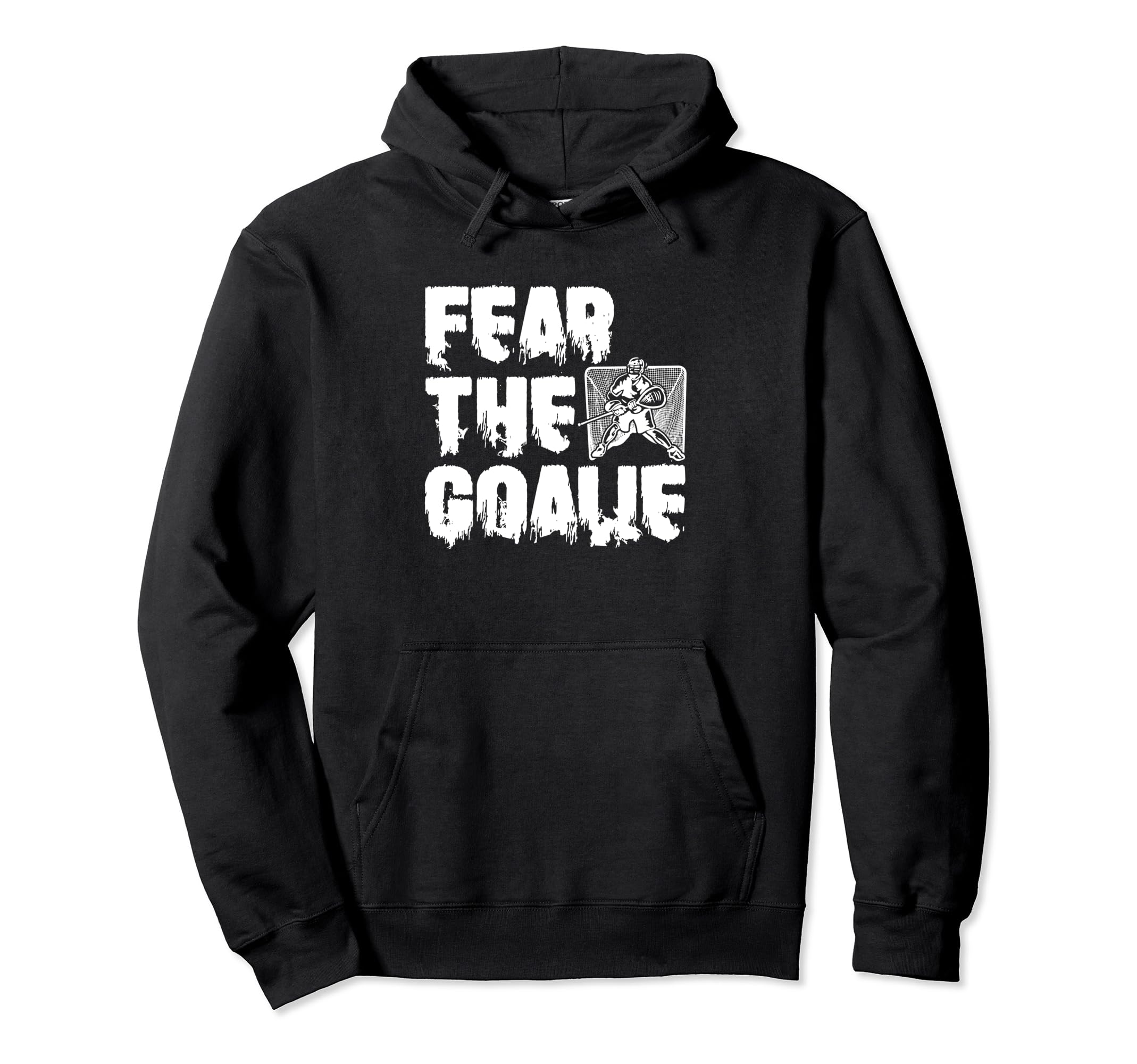Lacrosse Goalkeeper Funny Lax Player Stick Hoodie - Trendy Graphic Unisex