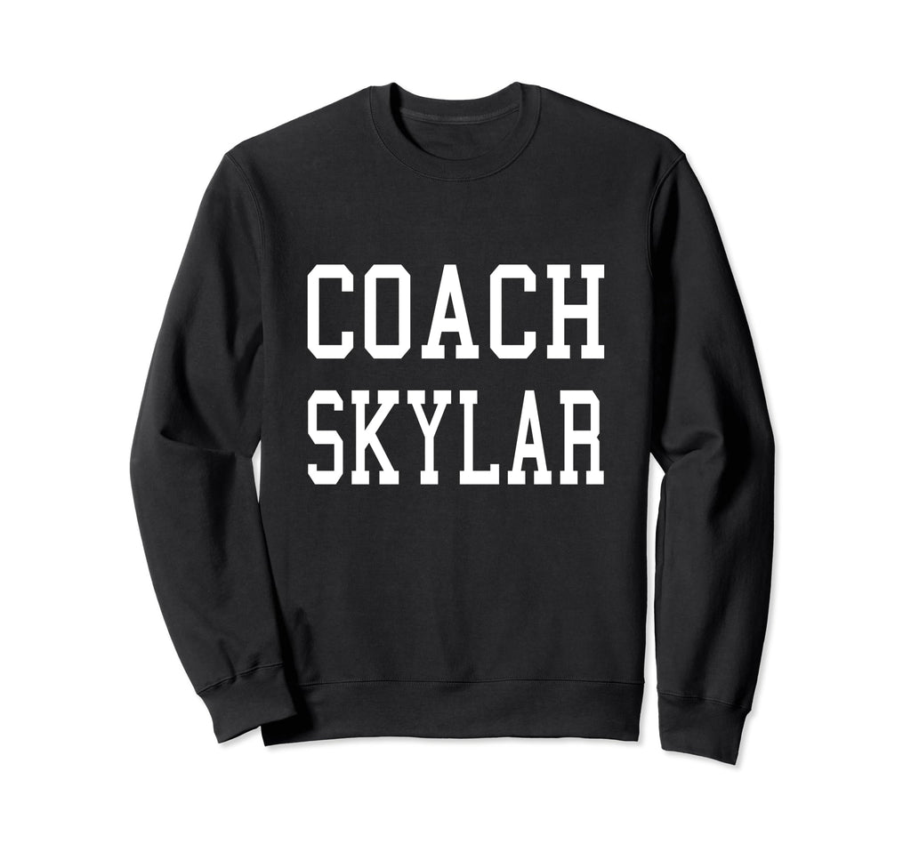 Coach Skylar Custom Football Sweatshirt - Minimalist Print for Adults