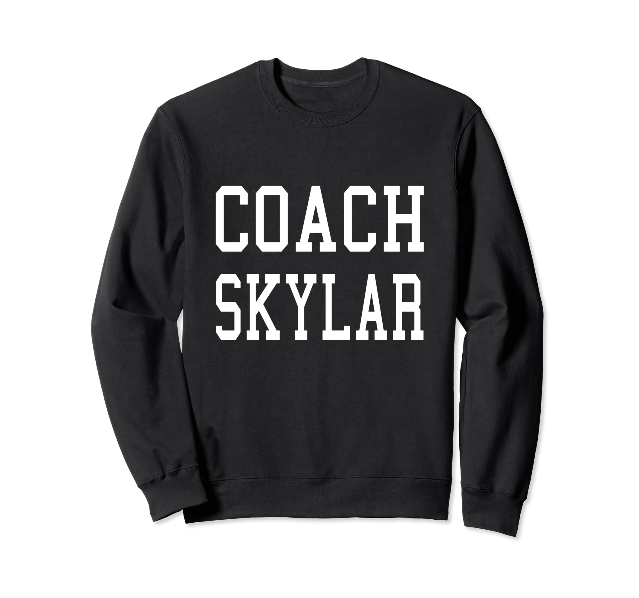 Coach Skylar Custom Football Sweatshirt - Minimalist Print for Adults