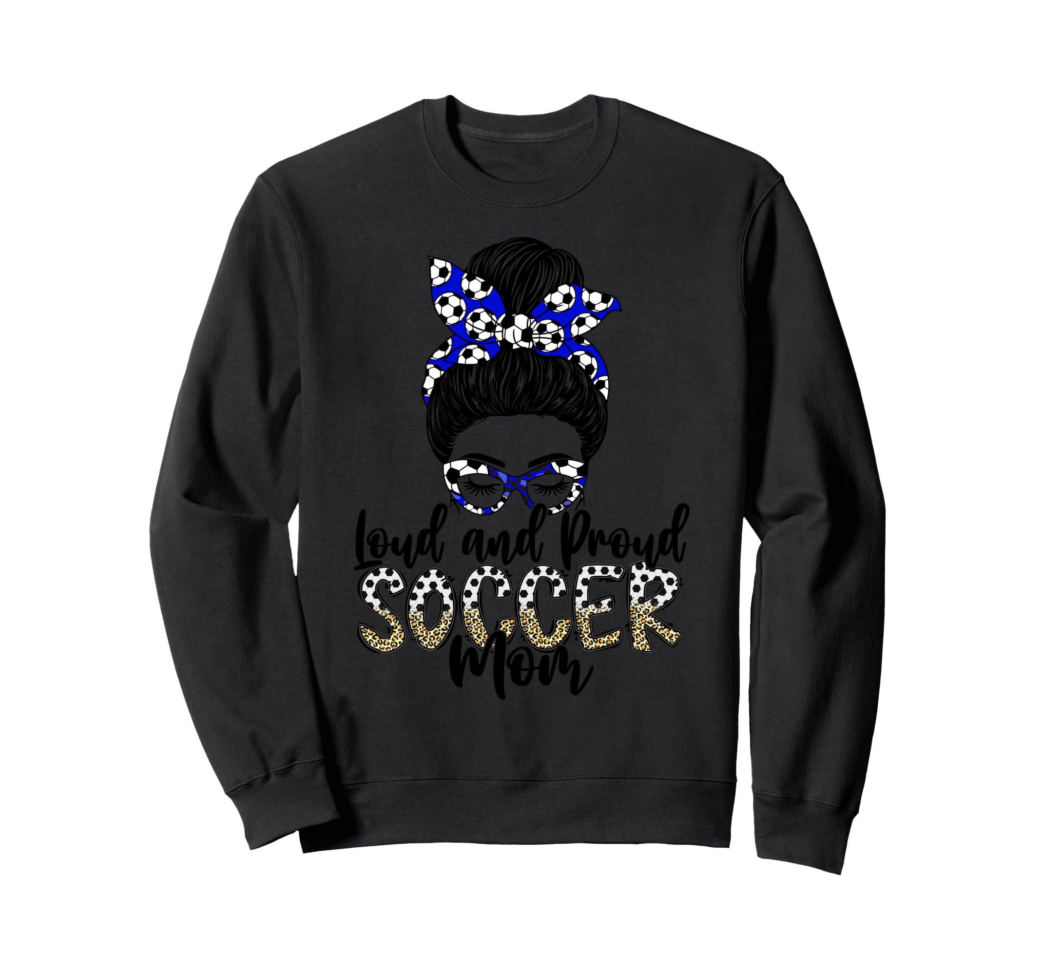 Loud And Proud Soccer Mom Mother Sports Hoodie - Trendy Graphic for Adults