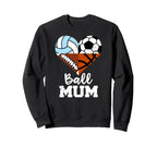 Ball Mum Soccer Football Sweatshirt - Aesthetic Graphic Men Women