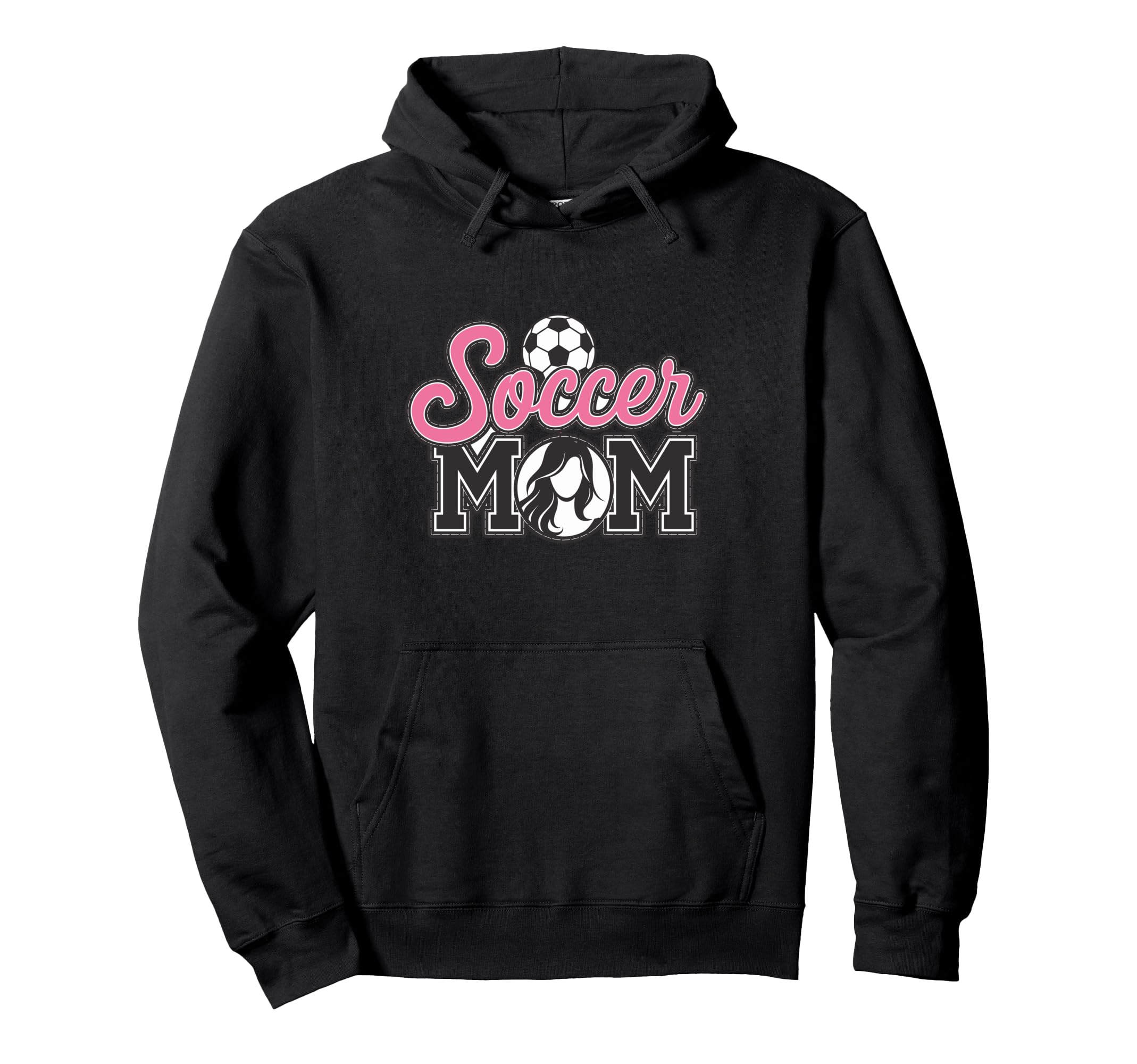 Soccer Mom Proud Supporter Team Hoodie - Fun Novelty Design for Adults
