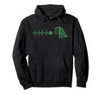Funny Soccer Heartbeat Ecg Football Hoodie - Casual Everyday Wear Unisex