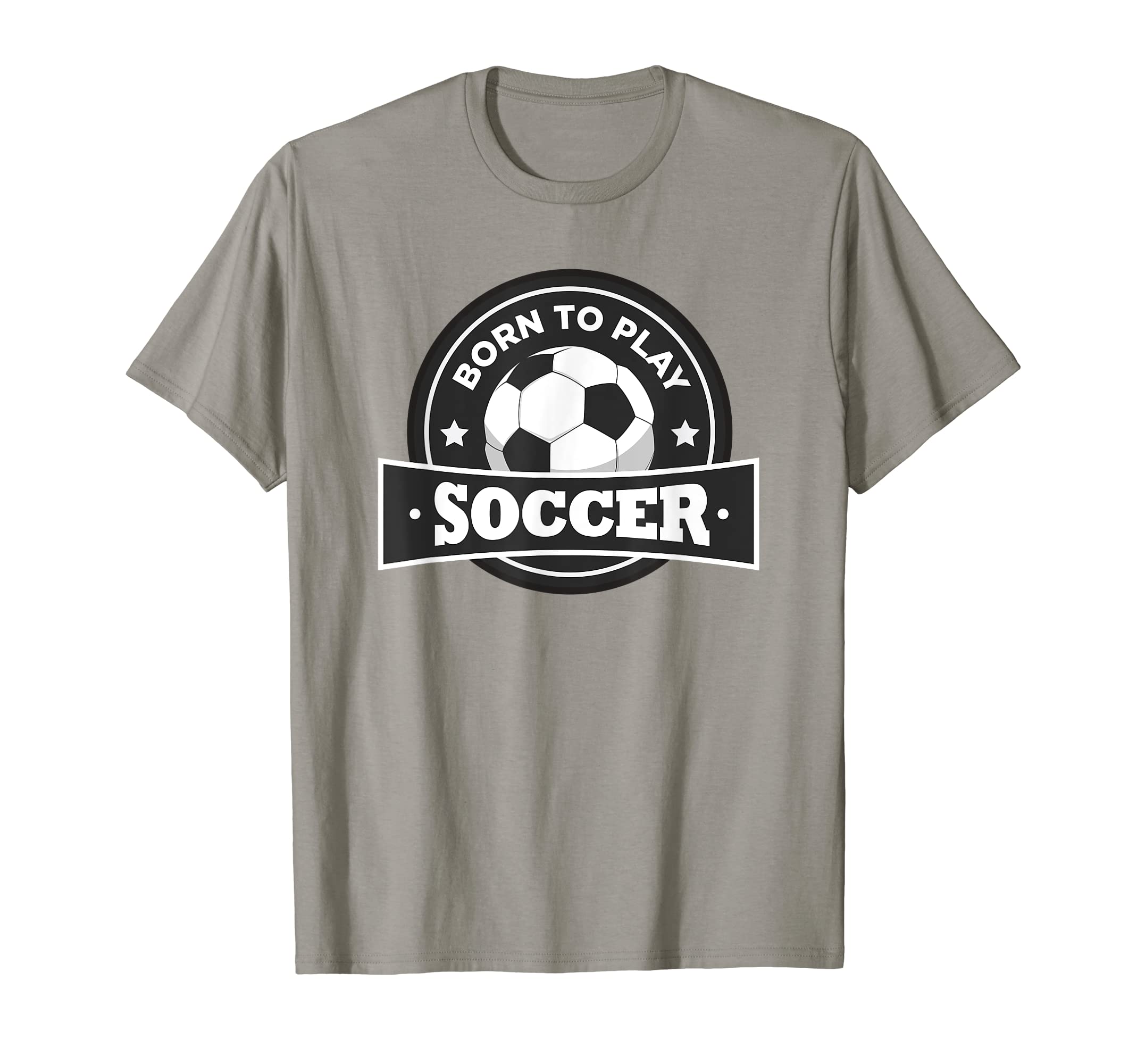 Born To Play Soccer Soccer Player T-Shirt - Custom Art Print for Adults