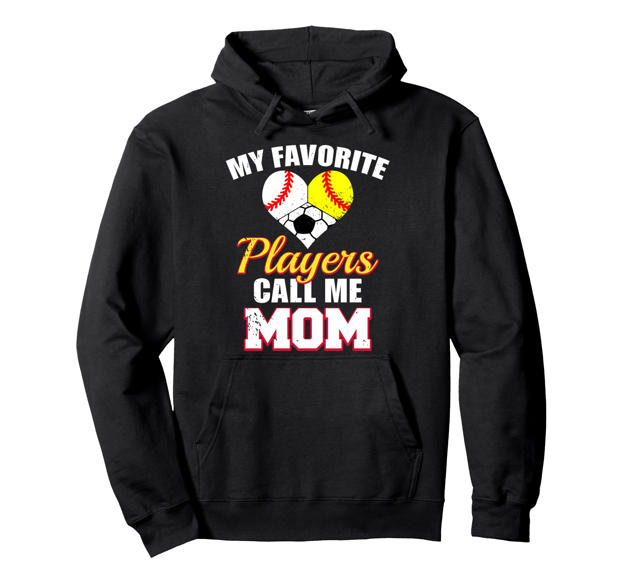 My Favorite Players Call Me Mom Hoodie - Fun Novelty Design Unisex