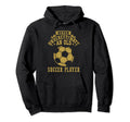 Never Underestimate Old Soccer Player Hoodie - Unique Graphic for Adults