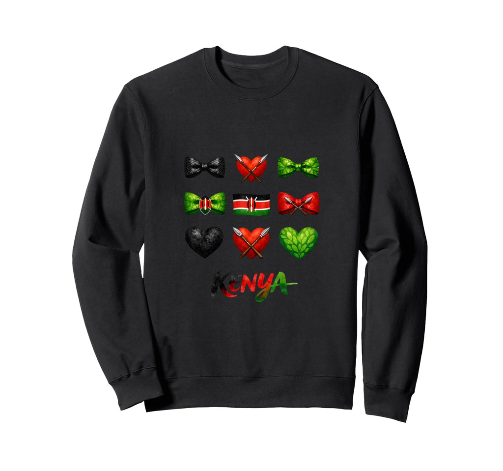 Kenya Flag Soccer Lovers Coquette Sweatshirt - Trendy Graphic for Adults
