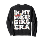 My Soccer Era Groovy Soccer Soccer Sweatshirt - Unique Graphic Unisex