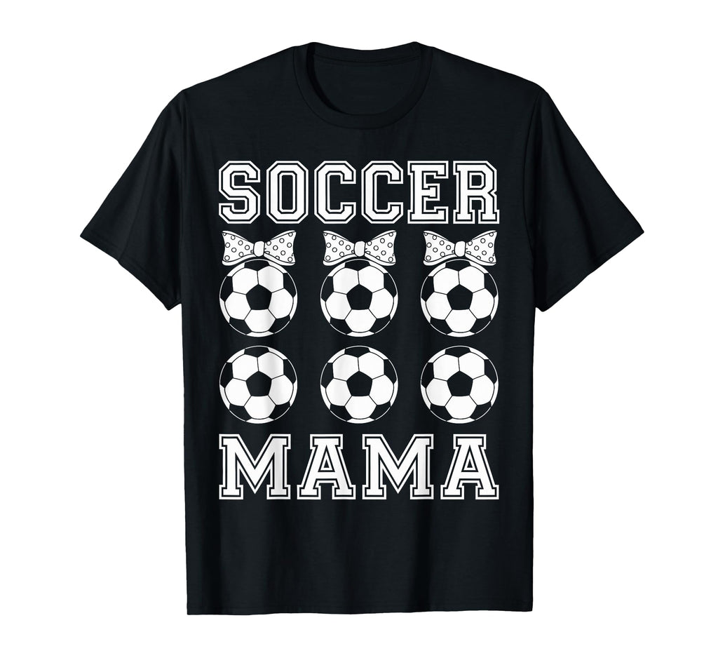 Soccer Mama Coquette Bow Soccer Mom T-Shirt - Fun Novelty Design Unisex