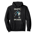 Soccer Player Galactic Power Epic Kicks Hoodie - Streetwear Style Unisex