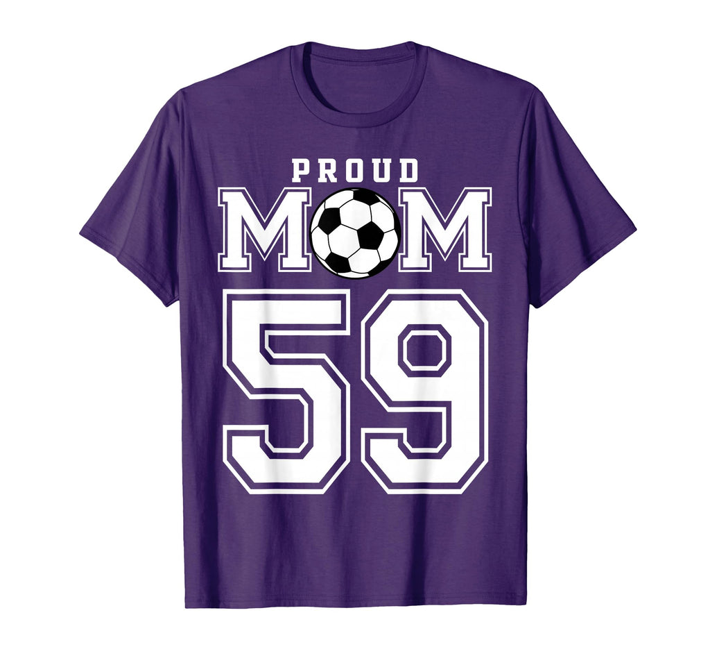 Number 59 Custom Proud Soccer Futbol T-Shirt - Unique Graphic Men Women