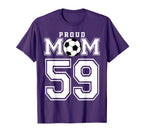 Number 59 Custom Proud Soccer Futbol T-Shirt - Unique Graphic Men Women