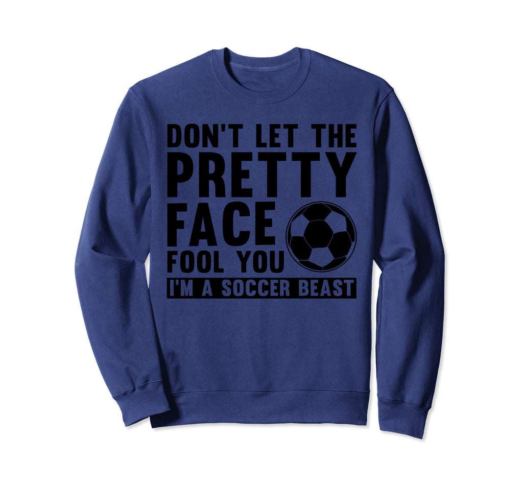 Soccer Teen Soccer Lover Player Sweatshirt - Minimalist Print Men Women