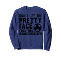 Soccer Teen Soccer Lover Player Sweatshirt - Minimalist Print Men Women