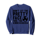 Soccer Teen Soccer Lover Player Sweatshirt - Minimalist Print Men Women