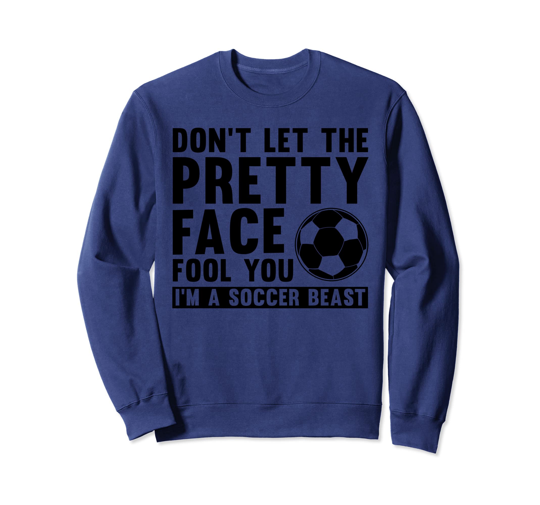 Soccer Teen Soccer Lover Player Sweatshirt - Minimalist Print Men Women