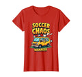 Soccer Chaos Manager Funny Soccer Mom T-Shirt - Graphic Print Men Women