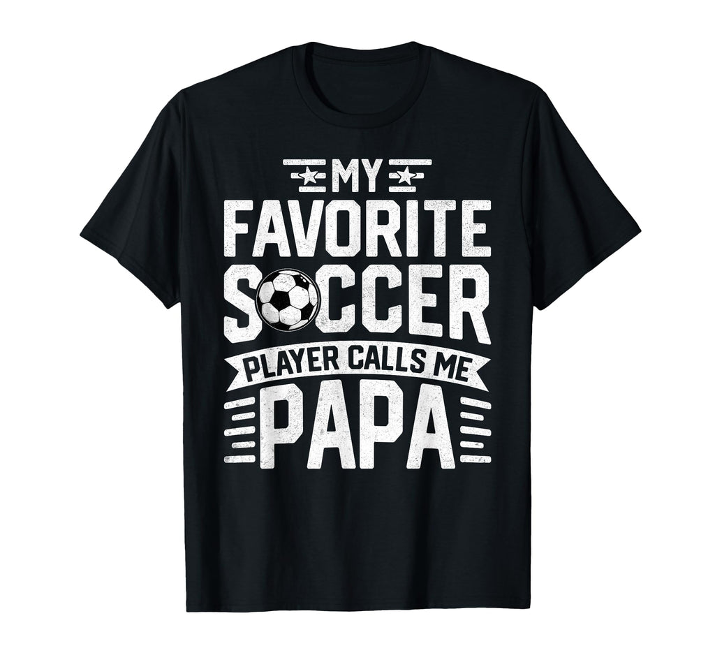 Soccer Player Call Me Papa Fathers T-Shirt - Aesthetic Graphic for Adults