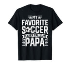Soccer Player Call Me Papa Fathers T-Shirt - Aesthetic Graphic for Adults