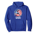 American Flag Soccer Player Teen Soccer Hoodie - Trendy Graphic Unisex