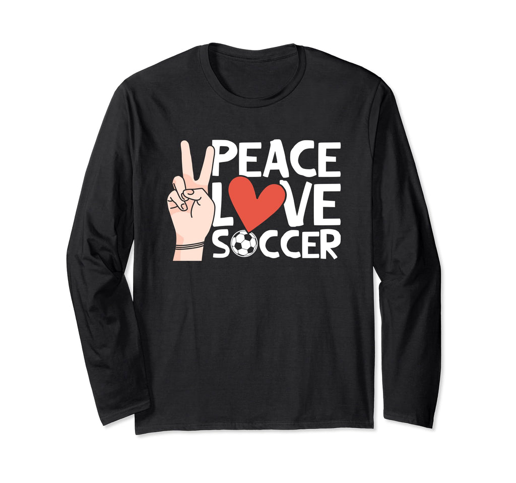 Soccer Enthusiast Love Peace Support T-Shirt - Fun Novelty Design Unisex